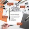 0.5 mm Art Mechanical Pencils Set in Gift Case, 6 PCS Metal Drafting Pencil 0.5mm with 6 Tube HB Lead Refills & 18 PCS Eraser Refills for Adults, Children, Artist Writing, Drawing, Sketching